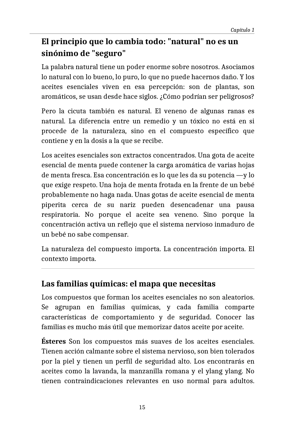 Natural no es sinónimo de seguro