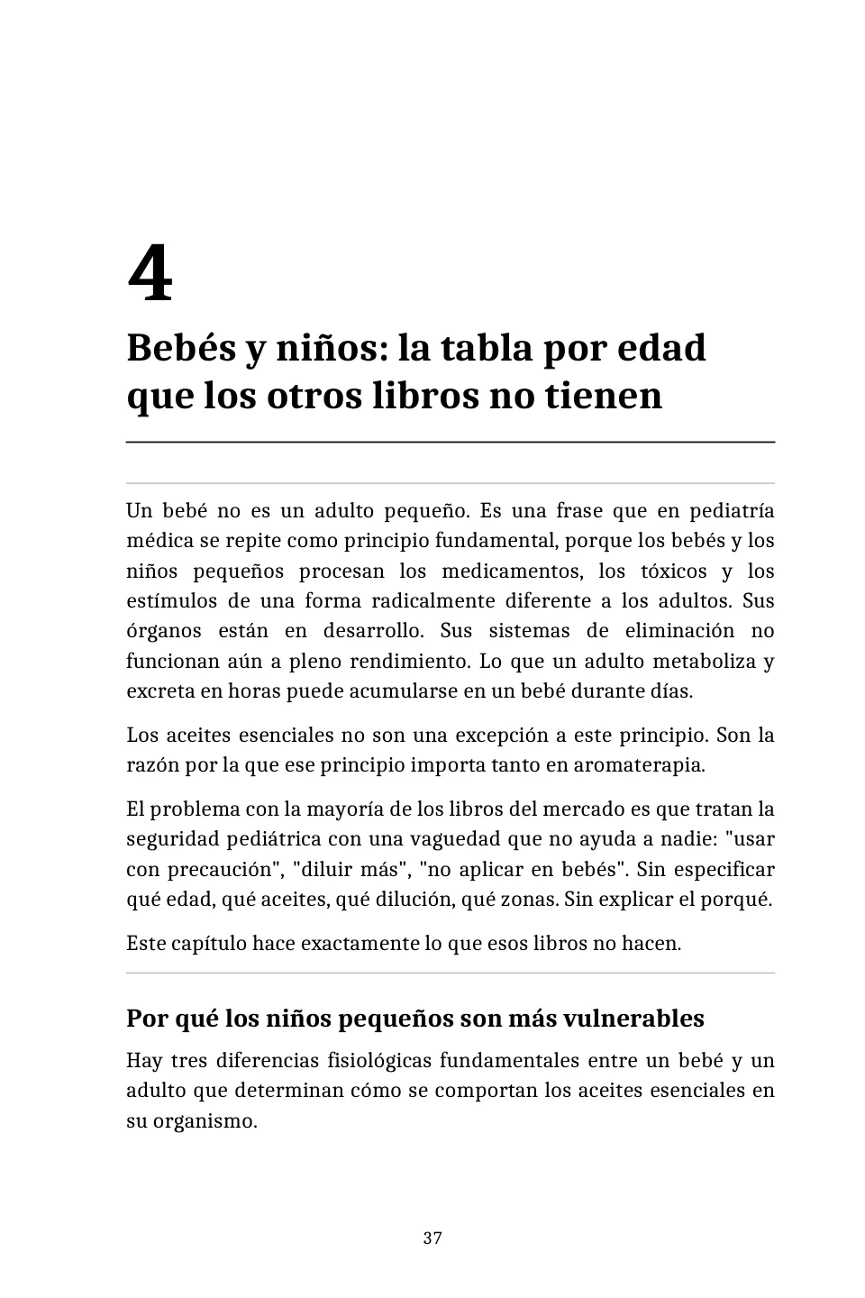 Capítulo 4: Bebés y niños